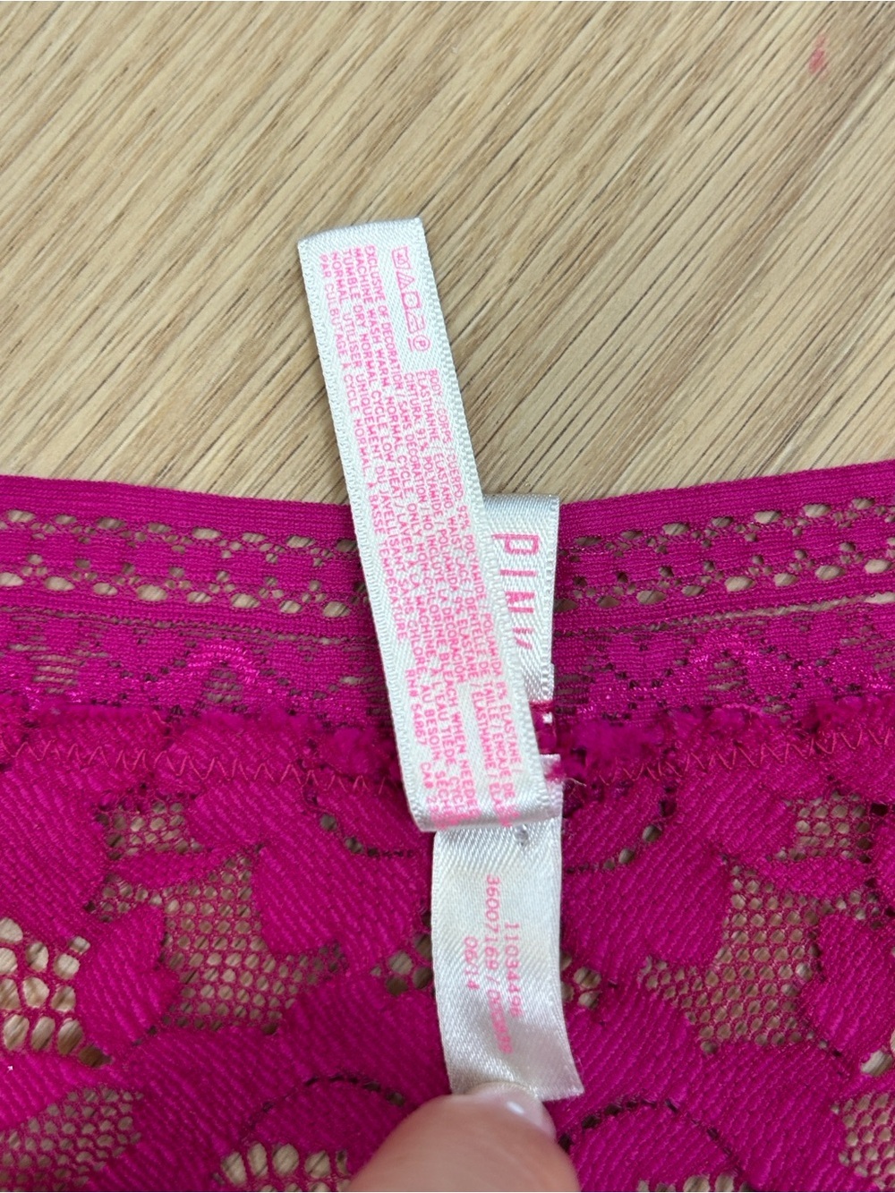 2014 PINK Victoria's Secret Extra Low Rise Mini Cheekster Panty L